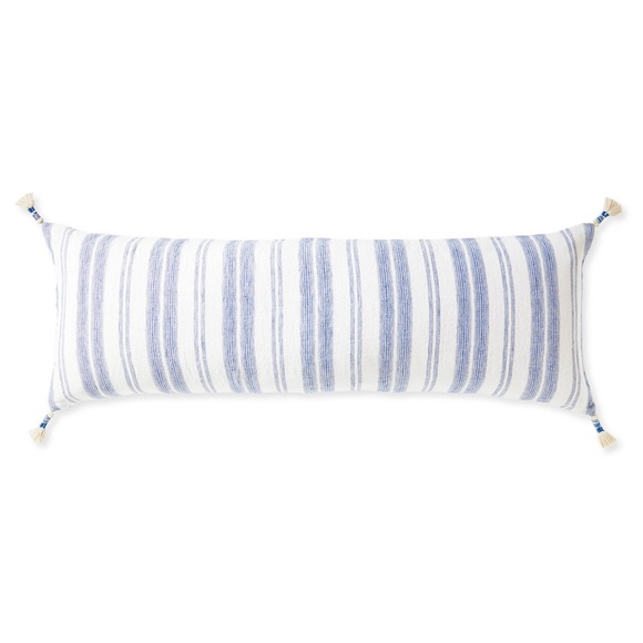 Serena and Lily Costa Nova Pillow Cover 24x24 and 14x40 French Blue *Brand New* - Picture 2 of 6